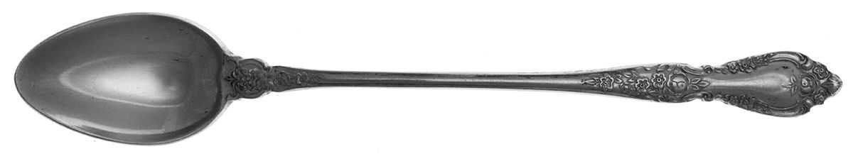 Antique Rose (Stainls) Iced Tea Spoon by Stanley Roberts-1