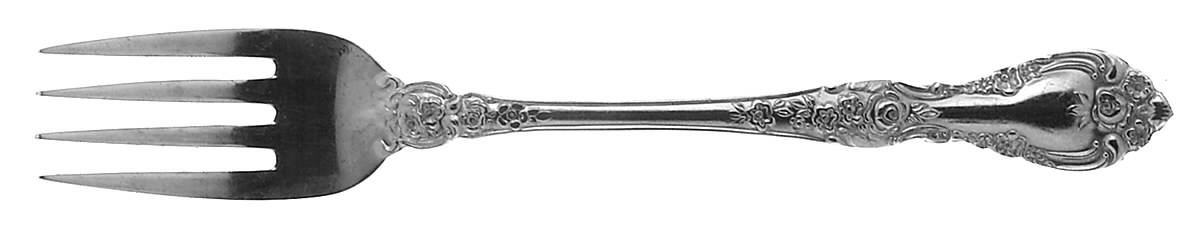 Antique Rose (Stainls) Individual Salad Fork by Stanley Roberts-1
