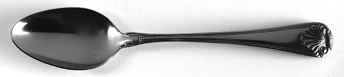 Antique Shell (Stainless) Place/Oval Soup Spoon by Stanley Roberts-1