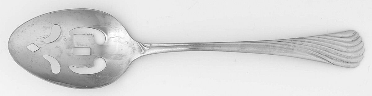 Arcade (Stainless) Pierced Tablespoon (Serving Spoon) by Stanley Roberts-1
