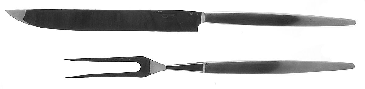 Astro (Stainless) Large 2-Piece Roast Carving Set w/Stainless Blade by Stanley Roberts-1