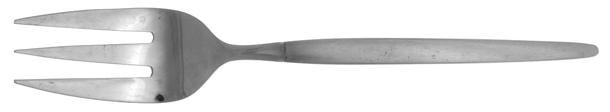 Astro (Stainless) Medium Solid Cold Meat Serving Fork by Stanley Roberts-1
