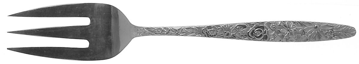 Bouquet (Stainless) Medium Solid Cold Meat Serving Fork by Stanley Roberts-1