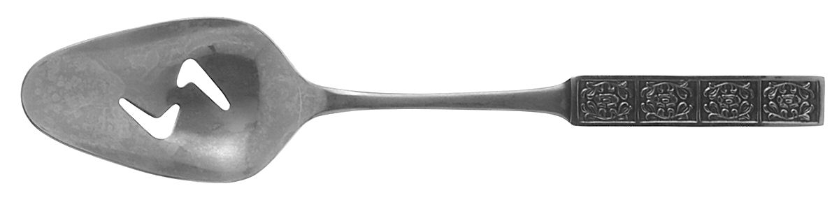 Burguntine-Velvet (Stainless) Pierced Tablespoon (Serving Spoon) by Stanley Roberts-1