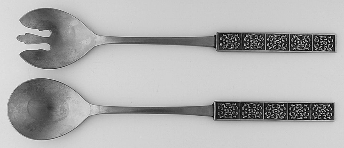 Burguntine-Velvet (Stainless) Solid Oversized Serving Salad Set by Stanley Roberts-1