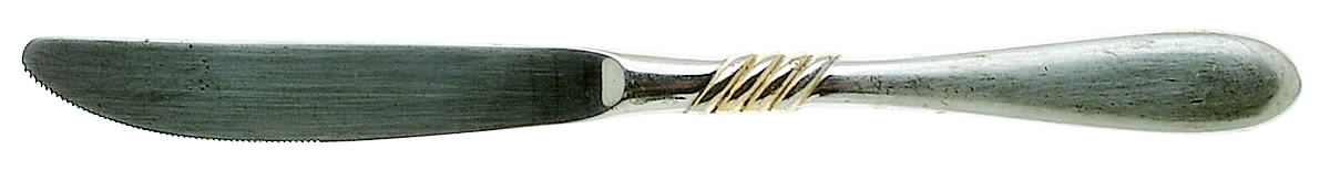 Compliment Gold (Stainless) Modern Solid Knife by Stanley Roberts-1