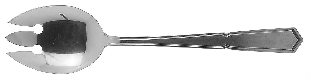 Crestvu (Stainless) Medium Solid Cold Meat Serving Fork by Stanley Roberts-1