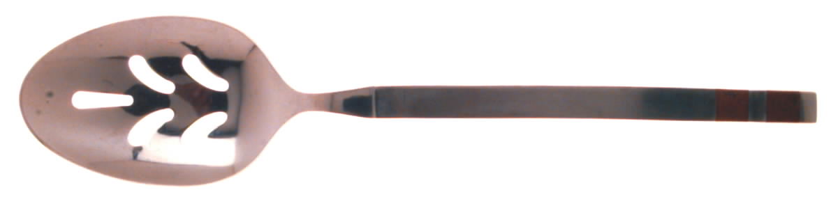 Crosspoint (Stainless) Pierced Tablespoon (Serving Spoon) by Stanley Roberts-1
