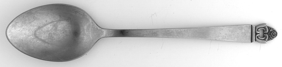 Danish Rose (Stainless) Tablespoon (Serving Spoon) by Stanley Roberts-1