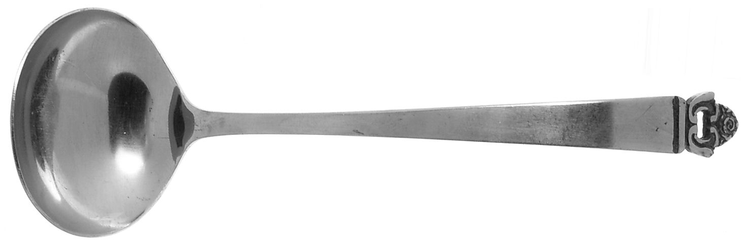 Danish Rose (Stainless) Solid Gravy Ladle by Stanley Roberts-1