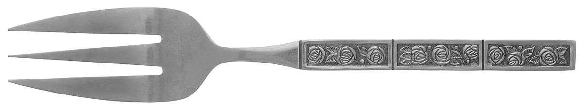 Dorette (Stainless) Medium Solid Cold Meat Serving Fork by Stanley Roberts-1
