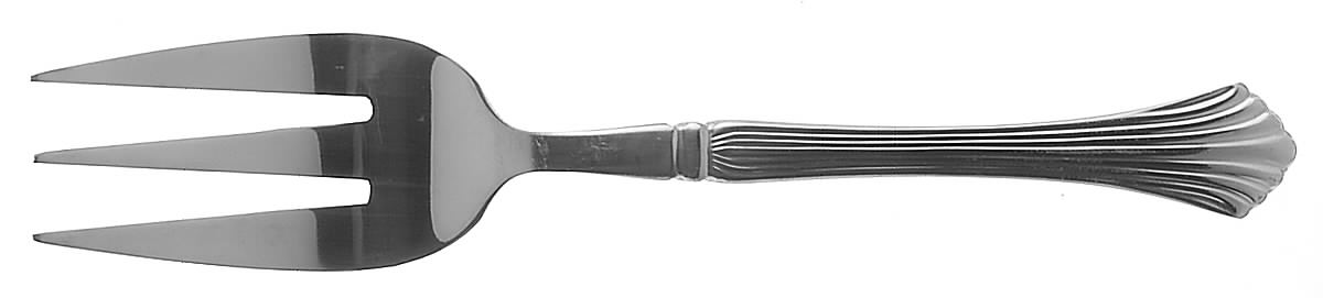 Drama (Stainless) Medium Solid Cold Meat Serving Fork by Stanley Roberts-1