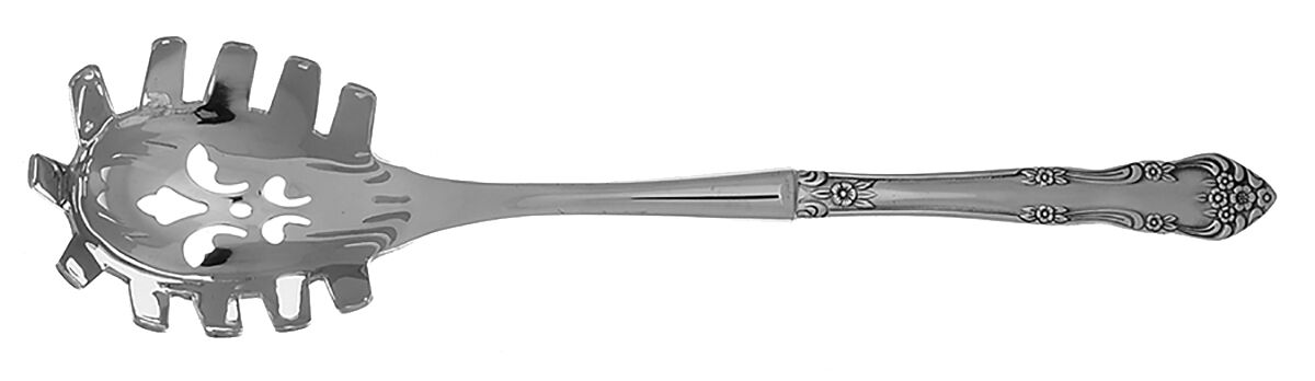 Dream Rose (Stainless, Rogers) Pasta Server with Stainless Bowl HC by Stanley Roberts-1