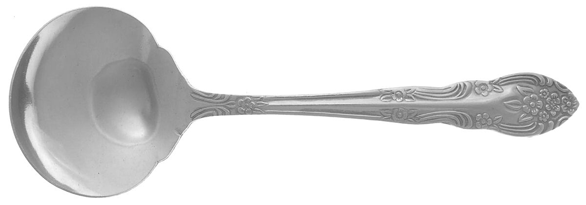 Dream Rose (Stainless, Rogers) Solid Gravy Ladle by Stanley Roberts-1