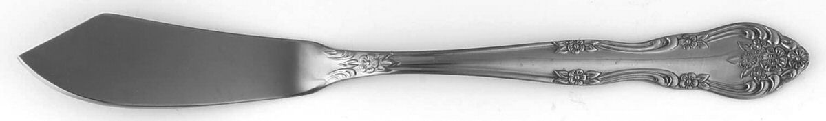 Dream Rose (Stainless, Rogers) Flat Handle Master Butter Knife by Stanley Roberts-1