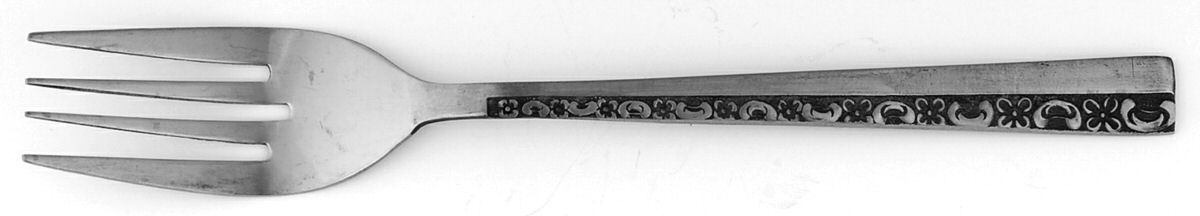 Floral Motif-Danish Mode (Stainless) Individual Salad Fork by Stanley Roberts-1