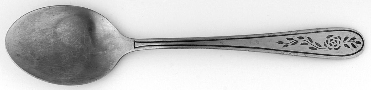 Floral Trellis (Stainless) Place/Oval Soup Spoon by Stanley Roberts-1