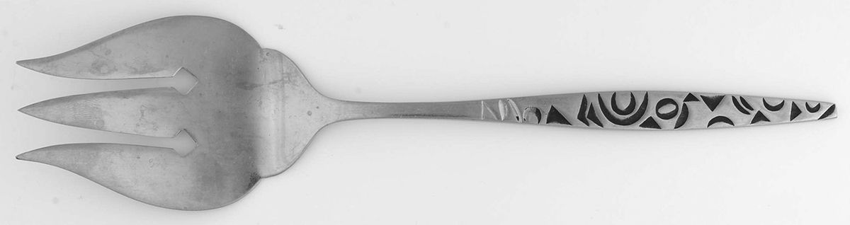 Gaucho (Stainless) Large Solid Cold Meat Serving Fork by Stanley Roberts-1