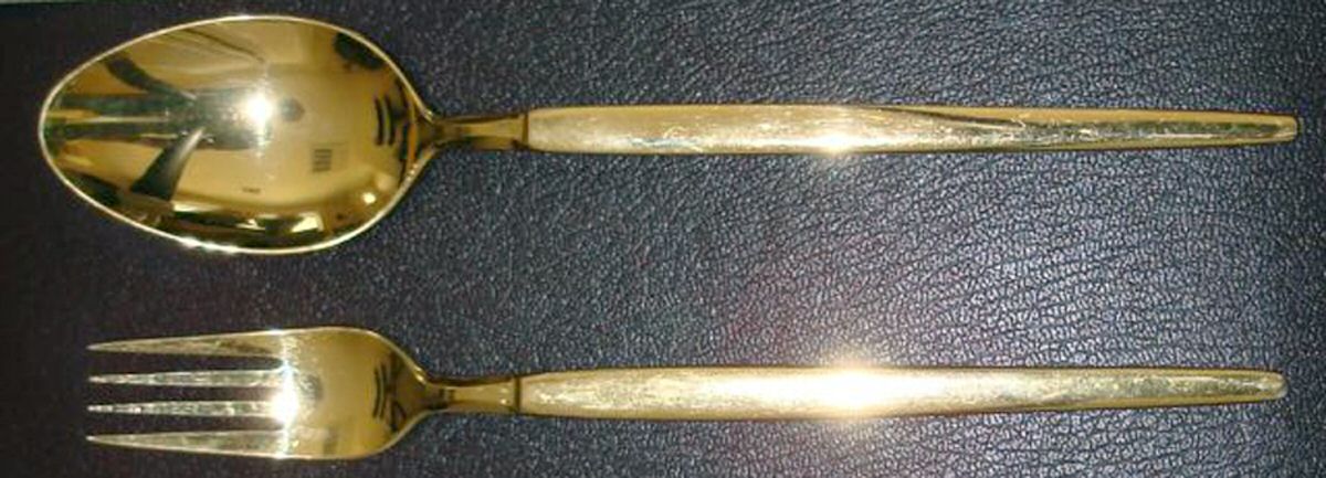 Golden Astro (Gold Electroplate) Fork by Stanley Roberts-1