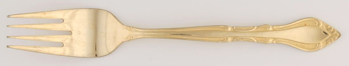 Gold Auberge (Gold Electroplate) Individual Salad Fork by Stanley Roberts-1