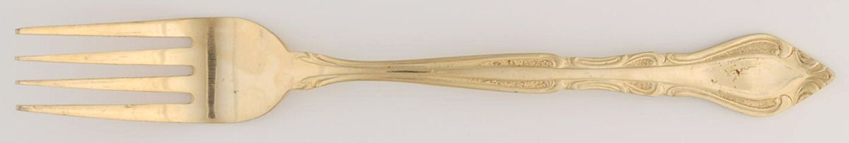 Gold Auberge (Gold Electroplate) Fork by Stanley Roberts-1