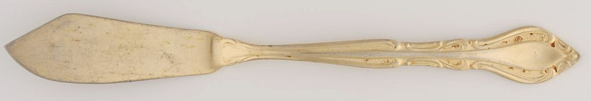 Gold Auberge (Gold Electroplate) Flat Handle Master Butter Knife by Stanley Roberts-1