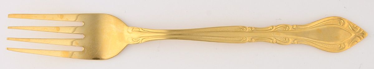 Gold Auberge (Gold Electroplate) Fork by Stanley Roberts-1