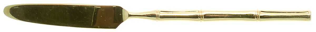 Golden Bambu (Gold Electroplate, Double) New French Solid Knife by Stanley Roberts-1