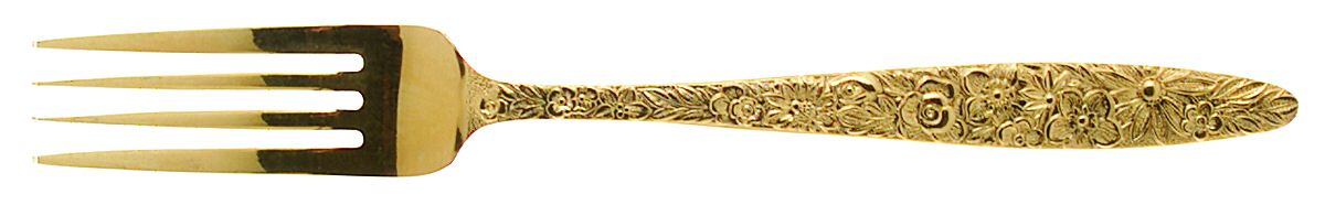 Golden Bouquet (Gold Electroplate) Fork by Stanley Roberts-1
