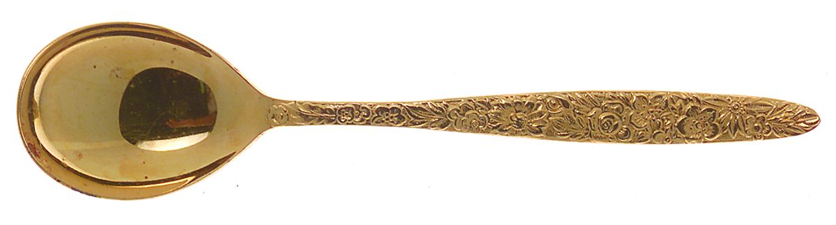 Golden Bouquet (Gold Electroplate) Sugar Spoon by Stanley Roberts-1