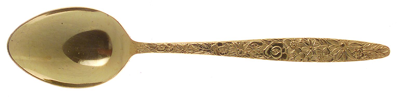 Golden Bouquet (Gold Electroplate) Tablespoon (Serving Spoon) by Stanley Roberts-1