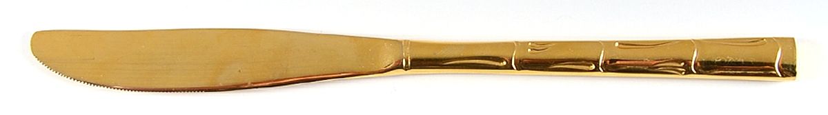 Golden Citadel (Gold Electroplate) Modern Solid Knife by Stanley Roberts-1