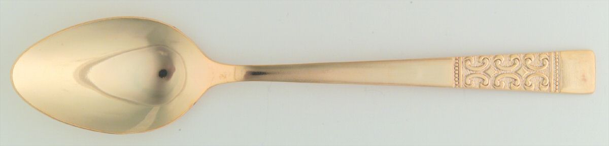 Golden Casa Vista (Gold Electroplate) Place/Oval Soup Spoon by Stanley Roberts-1