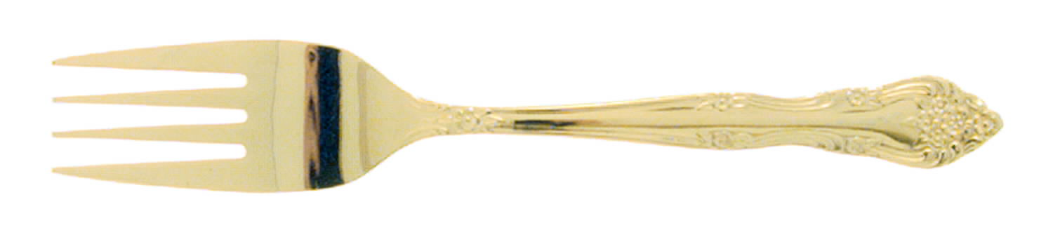 Golden Dream Rose (Gold Electroplate) Individual Salad Fork by Stanley Roberts-1