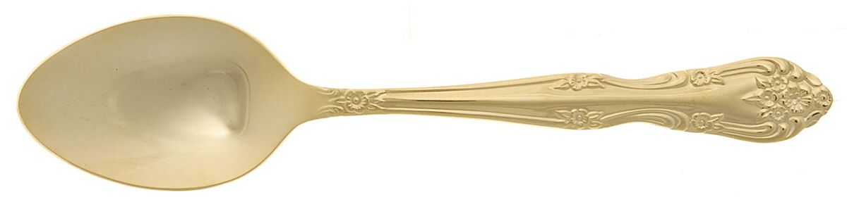 Golden Dream Rose (Gold Electroplate) Teaspoon by Stanley Roberts-1