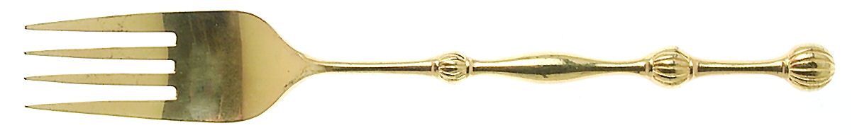 Golden Minuet (Gold Electroplate) Individual Salad Fork by Stanley Roberts-1