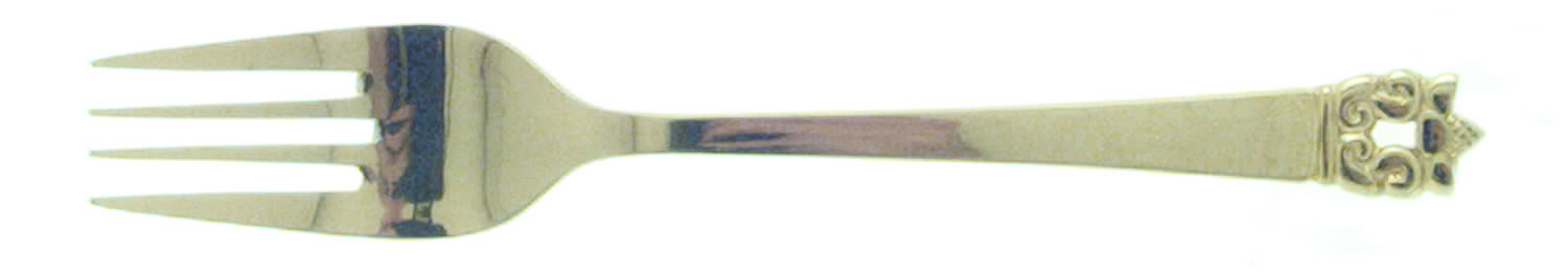 Golden Roget (Gold Electroplate) Individual Salad Fork by Stanley Roberts-1
