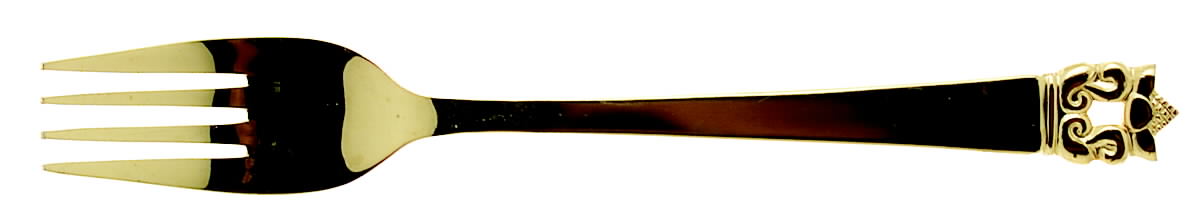 Golden Roget (Gold Electroplate) Fork by Stanley Roberts-1