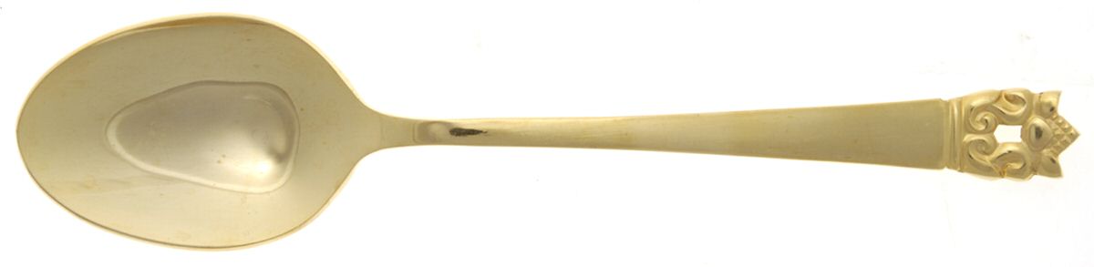 Golden Roget (Gold Electroplate) Tablespoon (Serving Spoon) by Stanley Roberts-1
