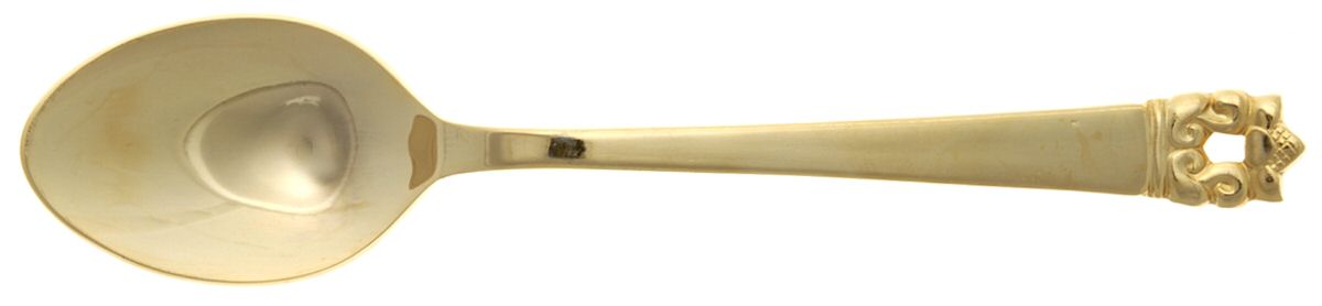 Golden Roget (Gold Electroplate) Place/Oval Soup Spoon by Stanley Roberts-1