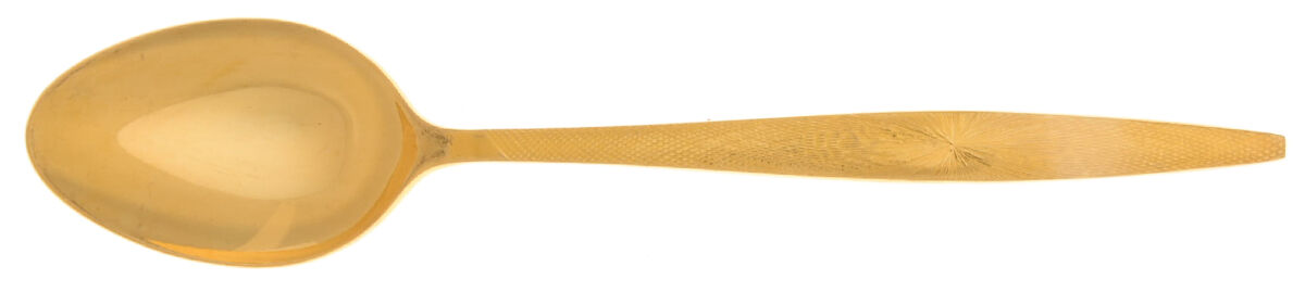 Golden Sun Burst (Gold Electroplate) Teaspoon by Stanley Roberts-1