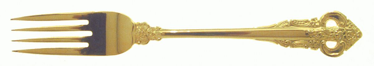 Golden Sir Mark (Gold Electroplate) Fork by Stanley Roberts-1