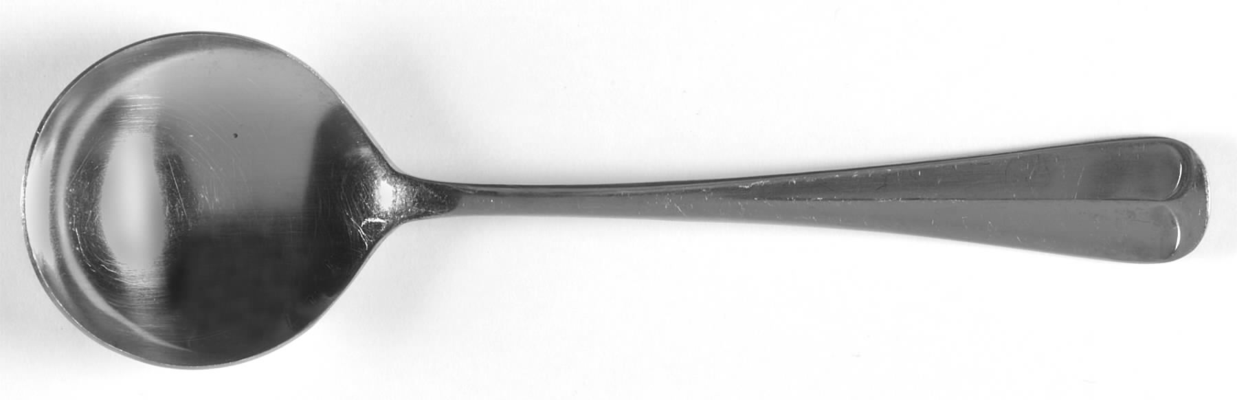 Jefferson Manor (Stainless) Round Bowl Soup Spoon (Cream Soup) by Stanley Roberts-1