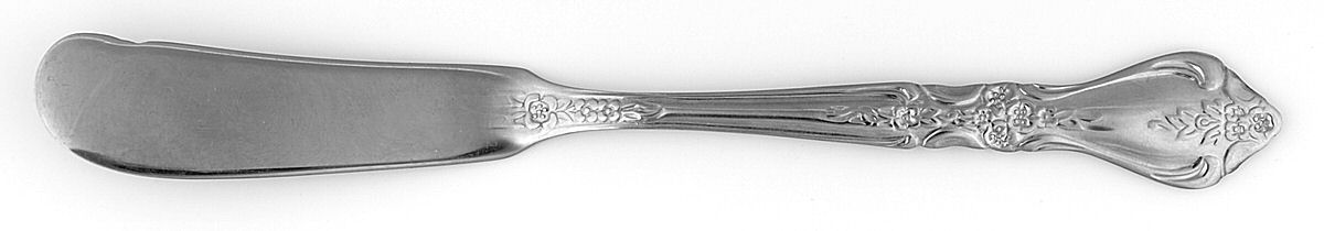 Kings Berry (Stainless) Flat Handle Butter Spreader by Stanley Roberts-1