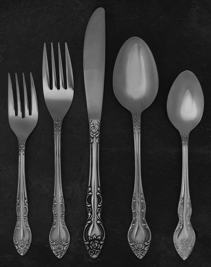 Lisette (Stainless) 5 Piece Place Setting by Stanley Roberts-1