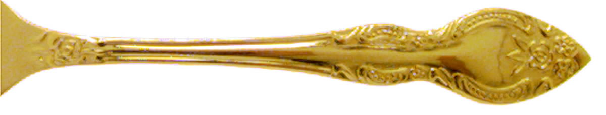 Lisette (Gold Electroplate) Individual Salad Fork by Stanley Roberts-1