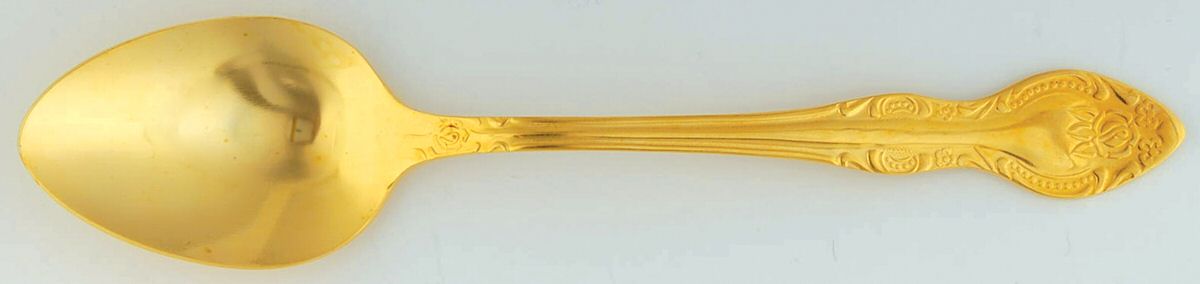 Lisette (Gold Electroplate) Place/Oval Soup Spoon by Stanley Roberts-1