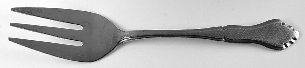 Majesty (Stainless) Medium Solid Cold Meat Serving Fork by Stanley Roberts-1