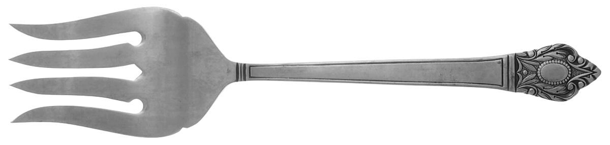 Majesty (Stainless) Medium Solid Cold Meat Serving Fork by Stanley Roberts-1