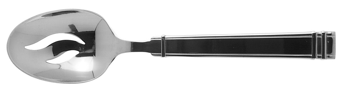 Mesa (Stainless, Flat Tip) Pierced Tablespoon (Serving Spoon) by Stanley Roberts-1